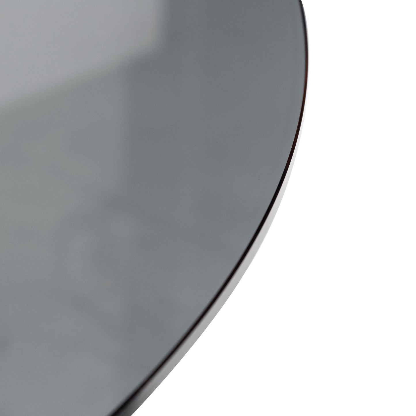 Benton 1.5m Round Grey Glass Dining Table - Walnut - Last One
