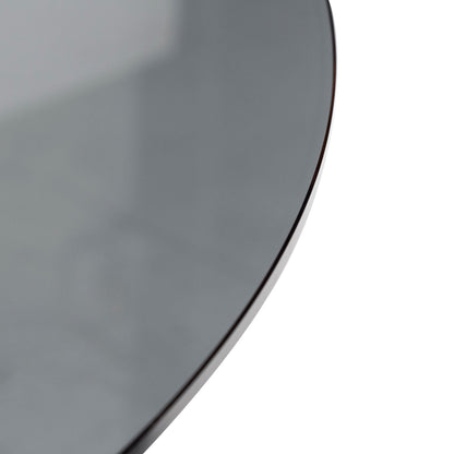 Benton 1.5m Round Grey Glass Dining Table - Walnut - Last One