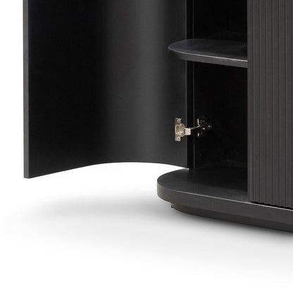 Elino 1.6m Veneer Top Buffet Unit - Full Black