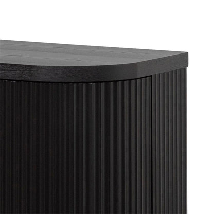 Elino 1.6m Veneer Top Buffet Unit - Full Black