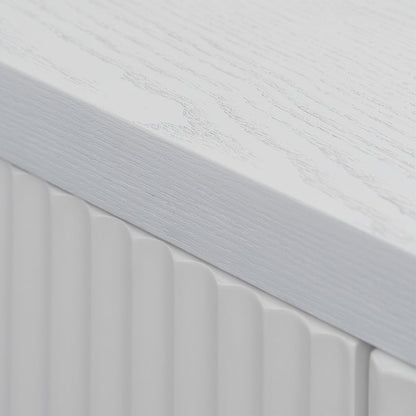 100cm Wooden Storage Cabinet - White