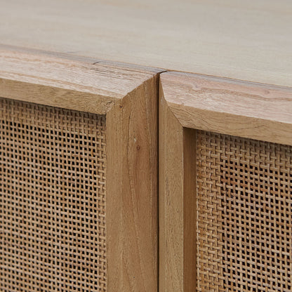 Marquis 1.8m Rattan Door Sideboard - Natural