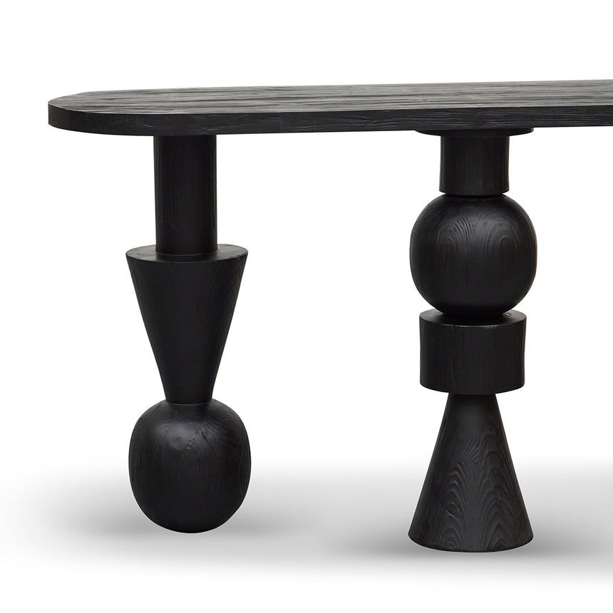 1.6m Console Table - Full Black
