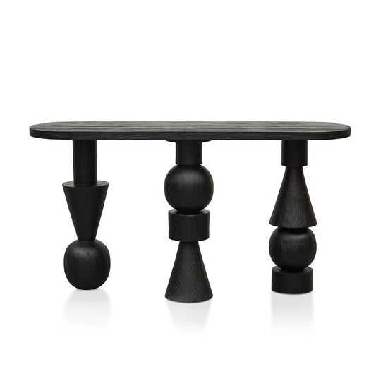 1.6m Console Table - Full Black