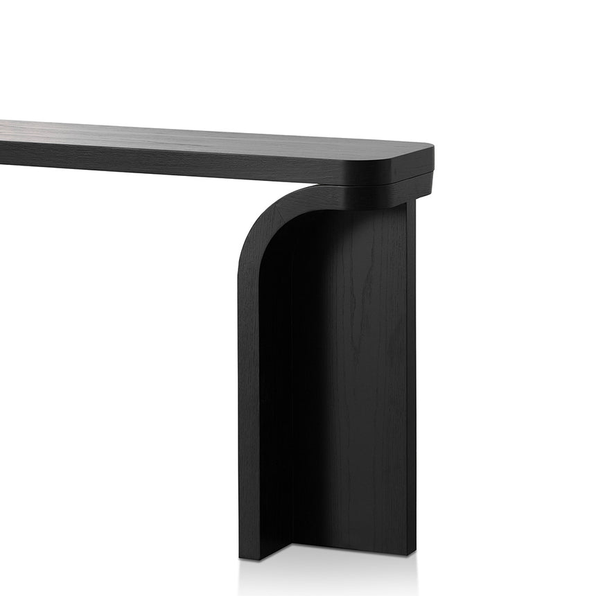 1.5m Console Table - Black Oak