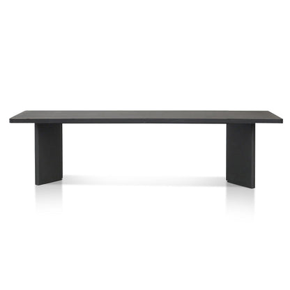 Munoz 3m Elm Dining Table - Full Black