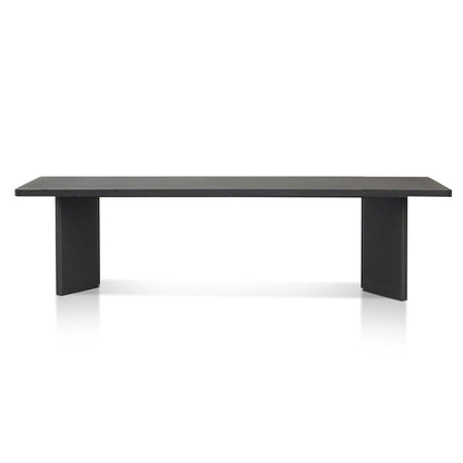 3m Elm Dining Table - Full Black