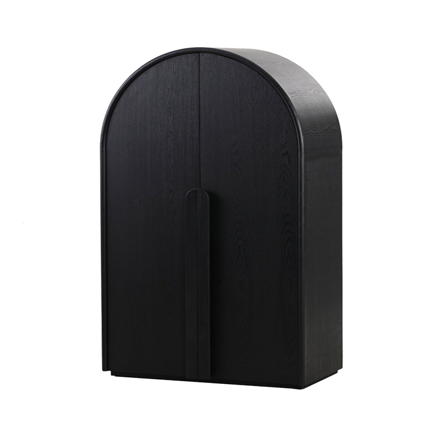 Ex Display - Alora 150cm (H) Ash Curve Cabinet - Full Black