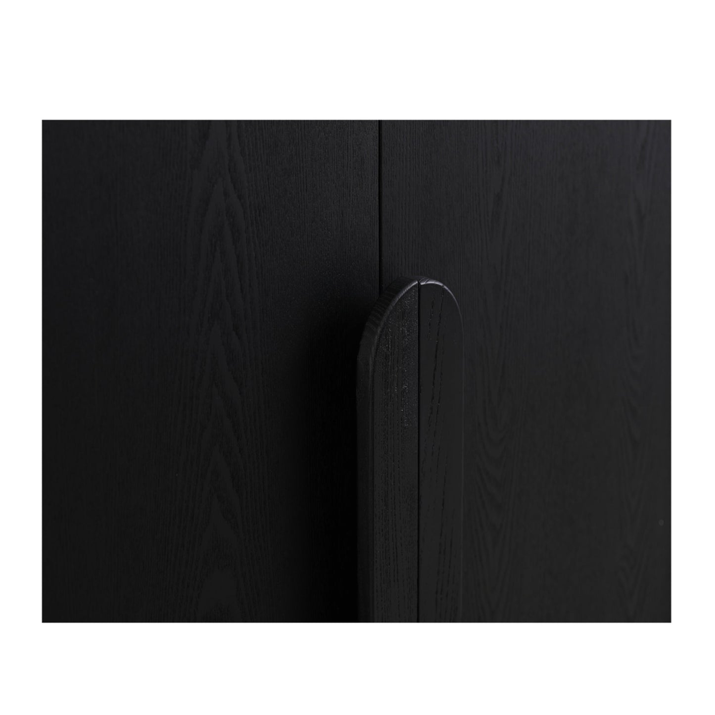 Ex Display - Alora 150cm (H) Ash Curve Cabinet - Full Black