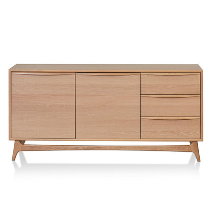 Brendon 1.6m Sideboard Unit with Drawers - Natural Oak