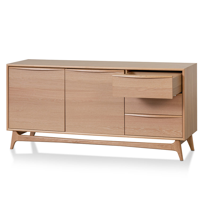 Wide Sideboard Unit with Drawers - Natural Oak