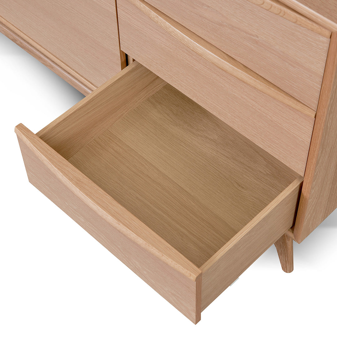 CDT8385-VN Wide Sideboard Unit with Drawers - Natural Oak