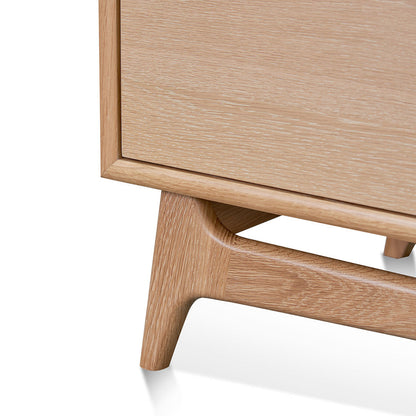 Wide Sideboard Unit with Drawers - Natural Oak