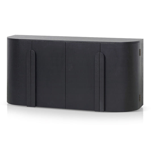 1.6m Sideboard - Full Black