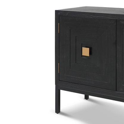 1.08m Elm Sideboard Unit - Full Black