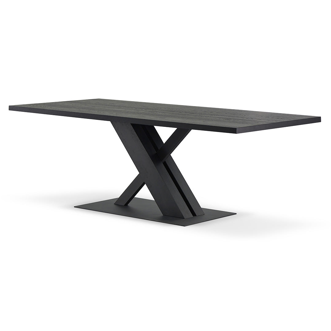 Elma 2.2m Dining Table - Full Black