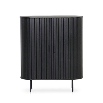 Dania 1.18 (H) Wooden Storage Cabinet - Full Black
