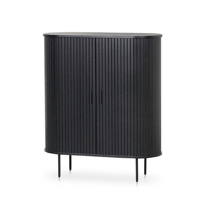 Dania 1.18 (H) Wooden Storage Cabinet - Full Black