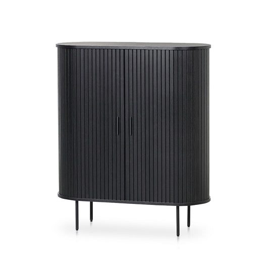 Dania 1.18 (H) Wooden Storage Cabinet - Full Black