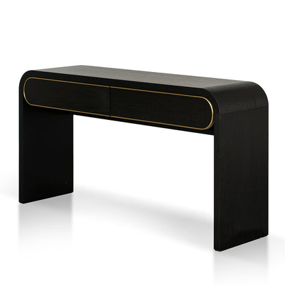 1.5m Console Table - Textured Espresso Black