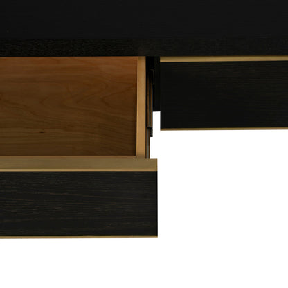 CDT8528-VA 1.5m Console Table - Textured Espresso Black