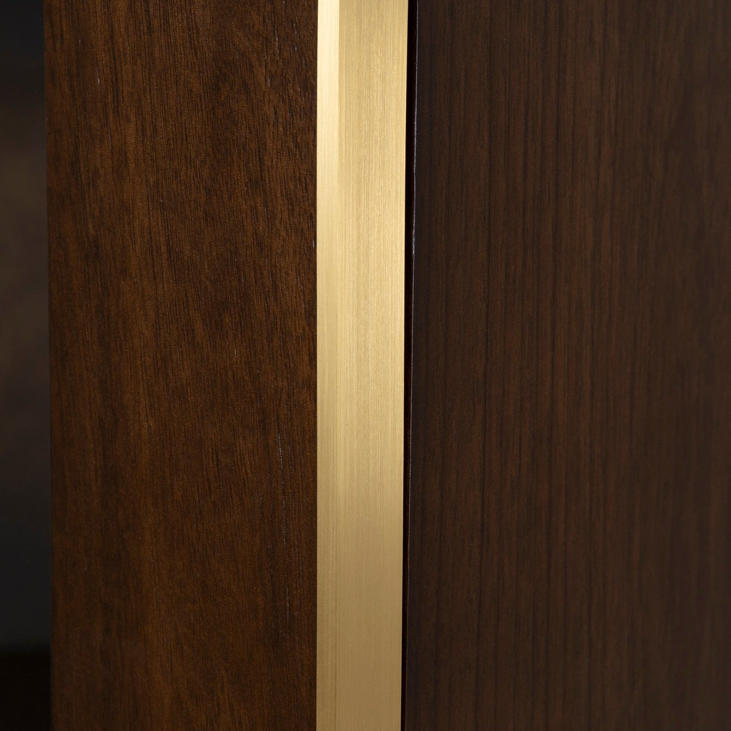 CDT8529-VA 2m (H) Glass Cabinet - Walnut