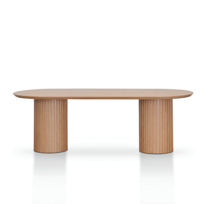 Marty 2.5m Wooden Dining Table - Natural