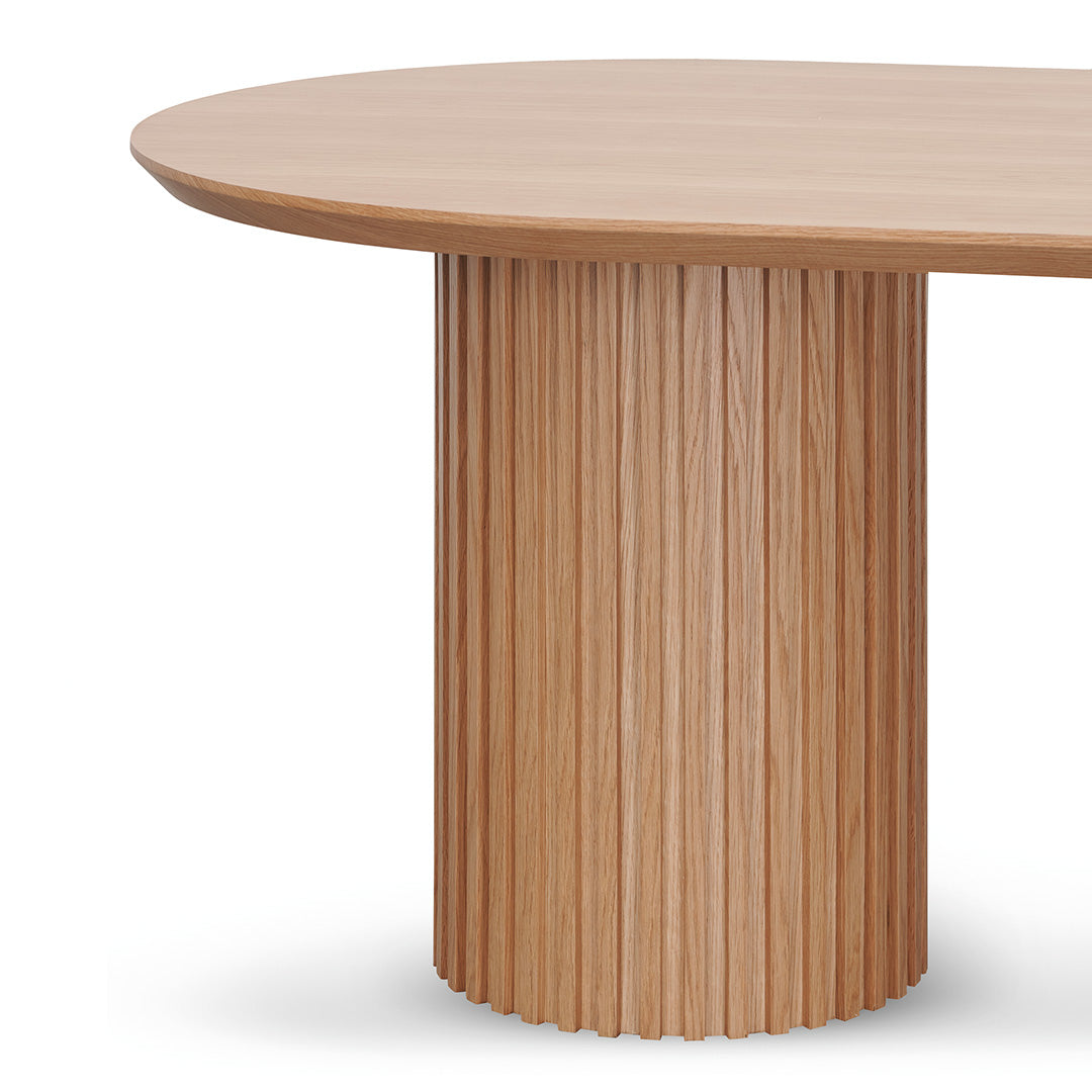 Marty 2.5m Wooden Dining Table - Natural