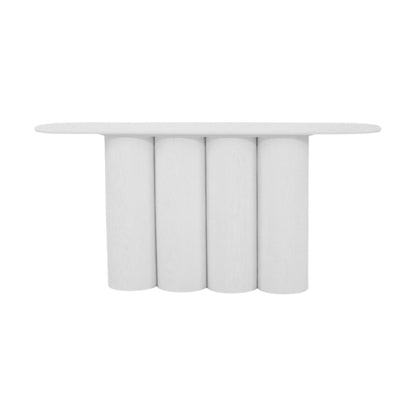 1.7m Console Table - Full White