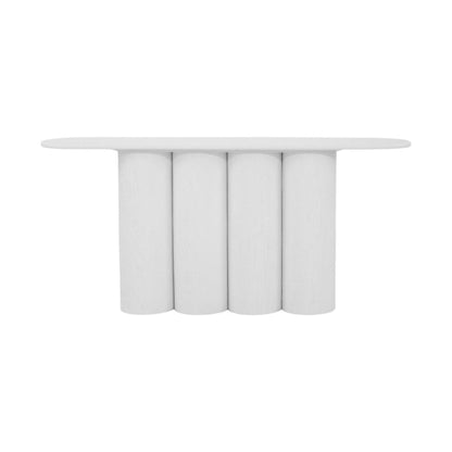 1.7m Console Table - Full White