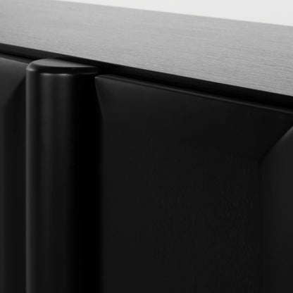 1.6m Sideboard Unit - Full Black