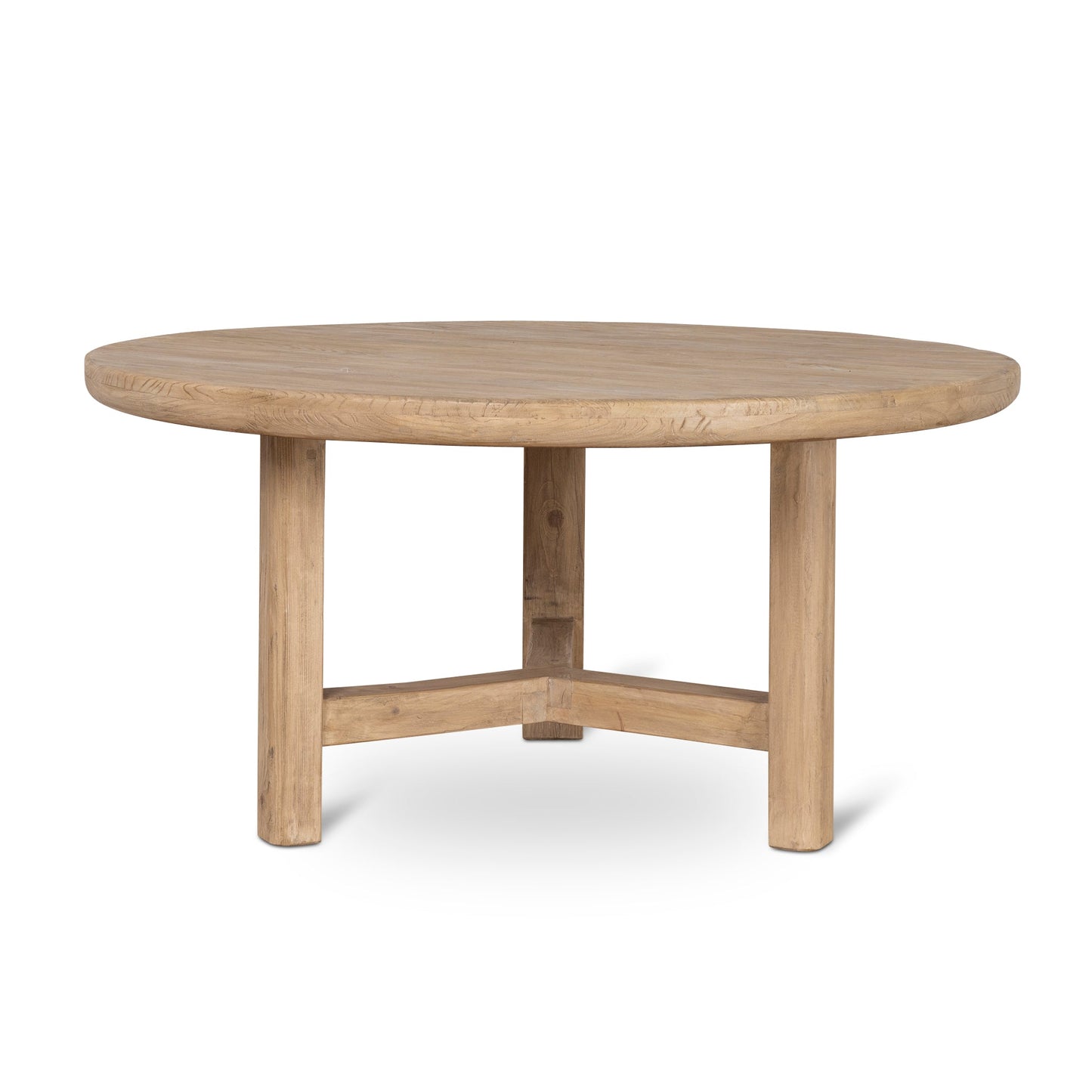 Yamila 1.52m Elm Round Dining Table - Natural