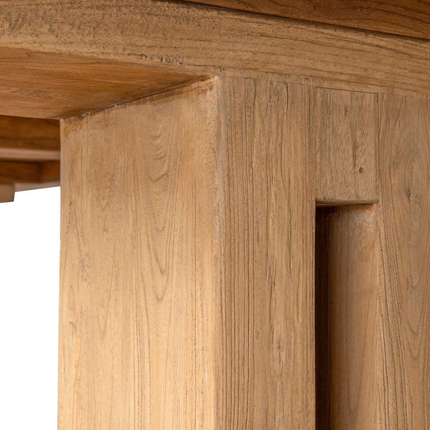 3m Elm Dining Table - Natural