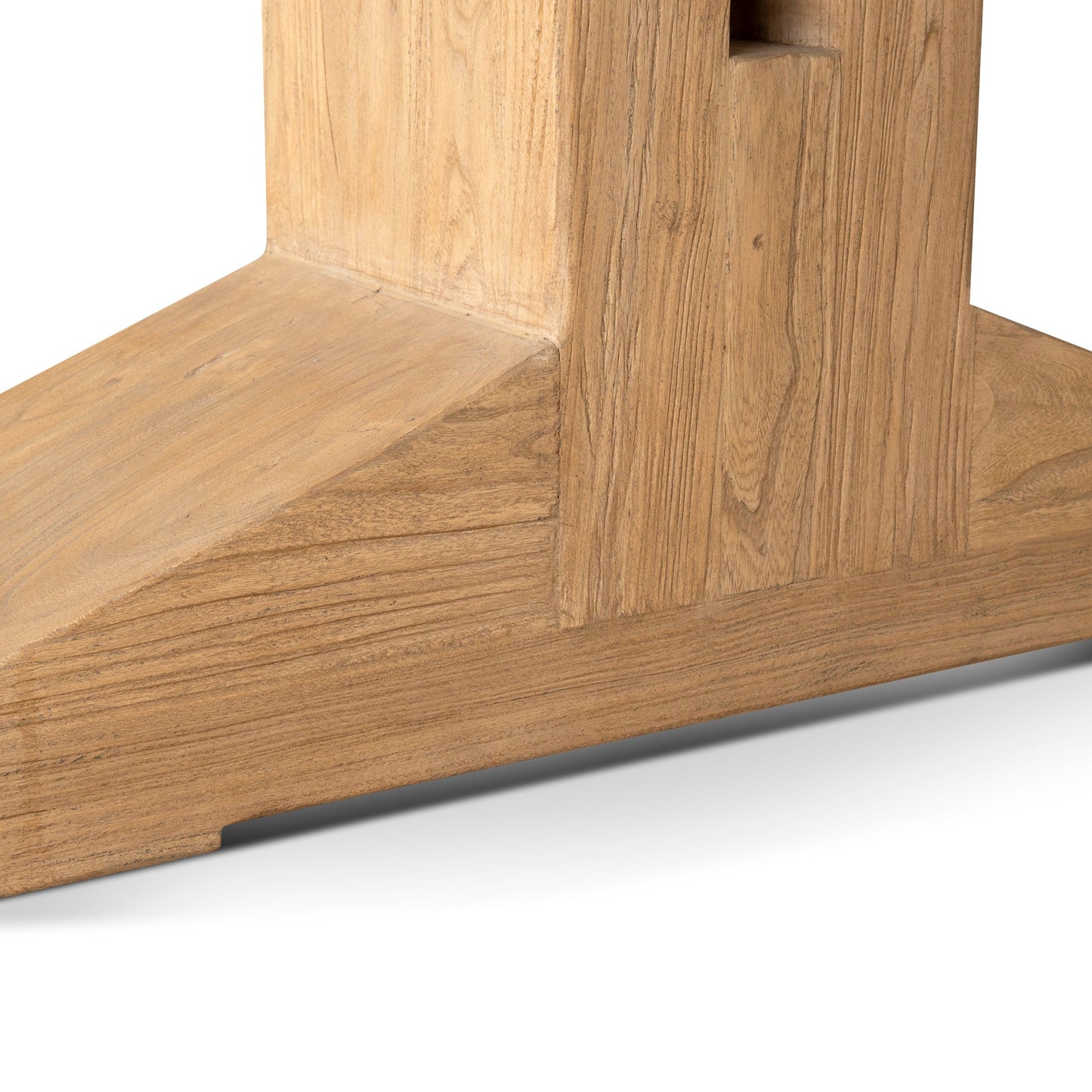 3m Elm Dining Table - Natural