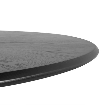 1.2m Round Dining Table - Full Black