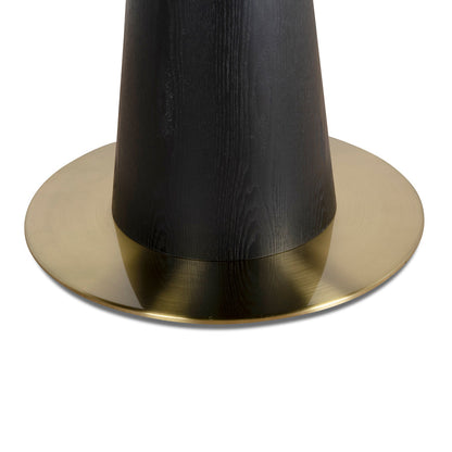 1.2m Round Dining Table - Full Black