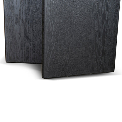 3m Pill Shape Dining Table - Textured Espresso Black