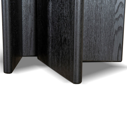 3m Pill Shape Dining Table - Textured Espresso Black