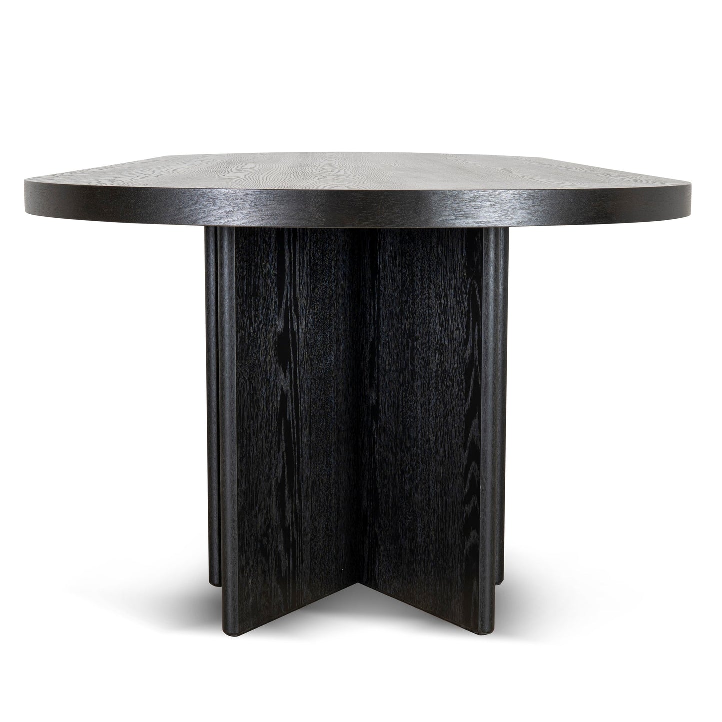 3m Pill Shape Dining Table - Textured Espresso Black