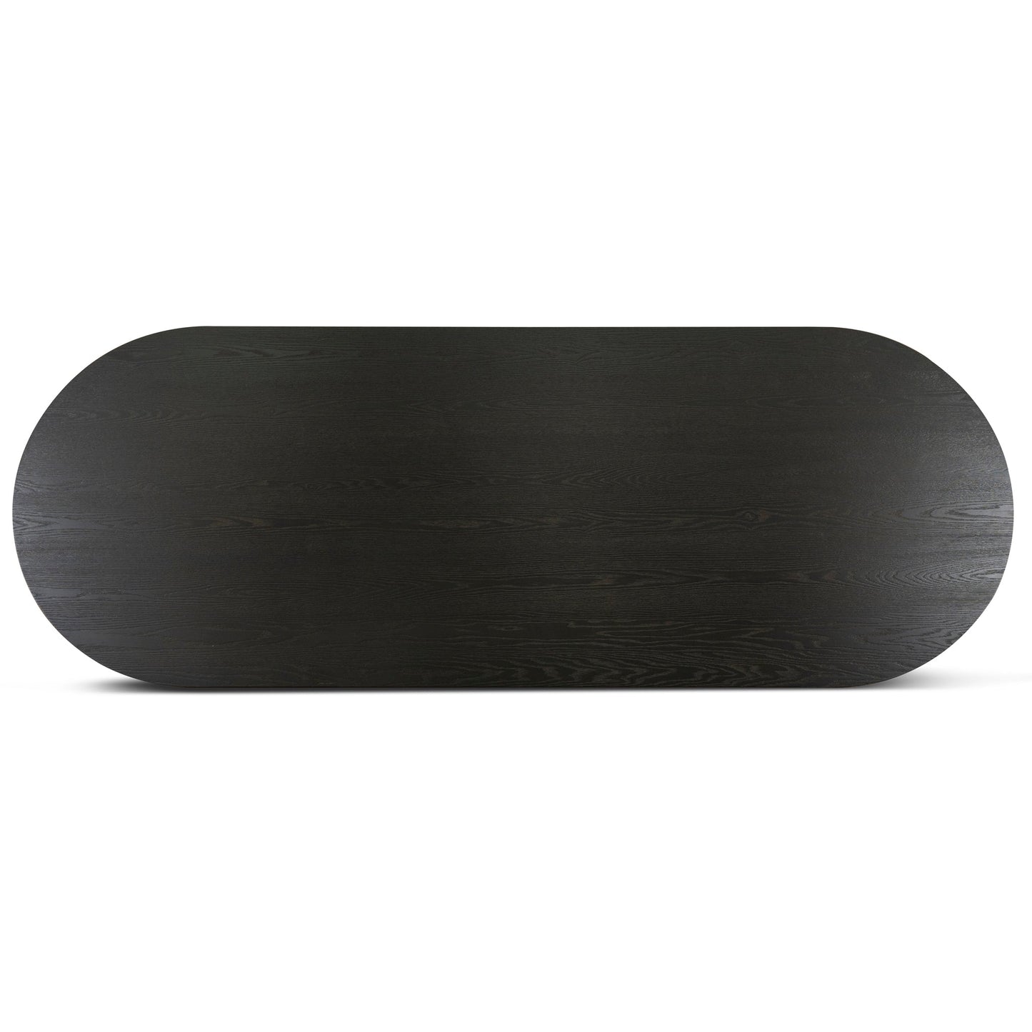 3m Pill Shape Dining Table - Textured Espresso Black