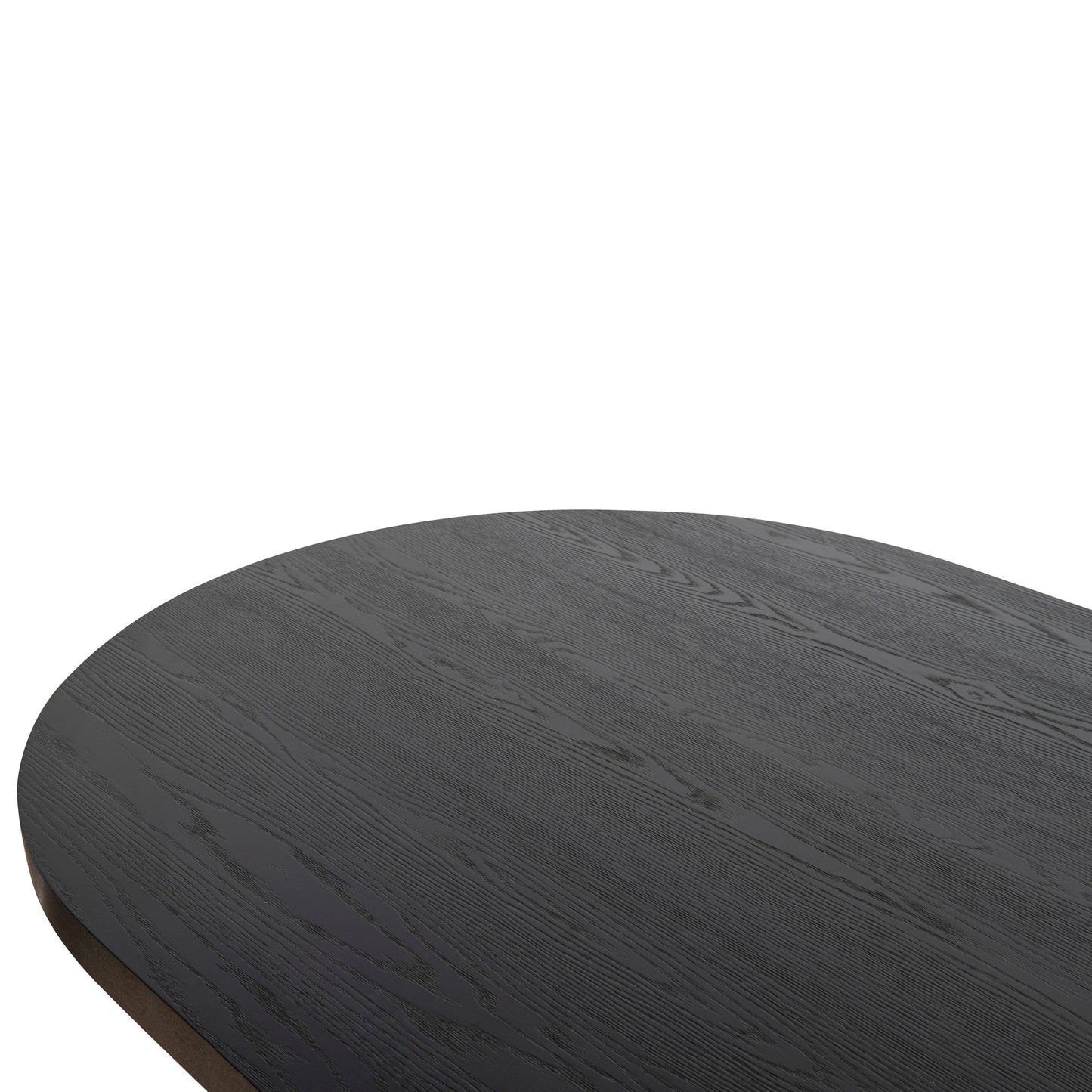 3m Pill Shape Dining Table - Textured Espresso Black