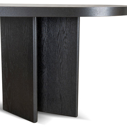 3m Pill Shape Dining Table - Textured Espresso Black