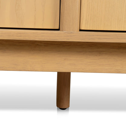 CDT8736-KK 2.1m Travertine Top Sideboard Unit - Creme Ash