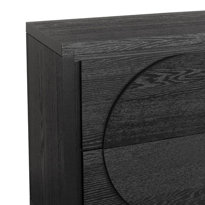 1.6m Dressing Unit - Textured Espresso Black