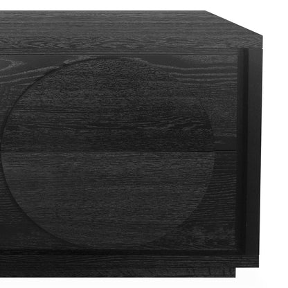 1.6m Dressing Unit - Textured Espresso Black