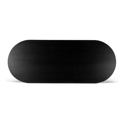 2.5m Wooden Dining Table - Black