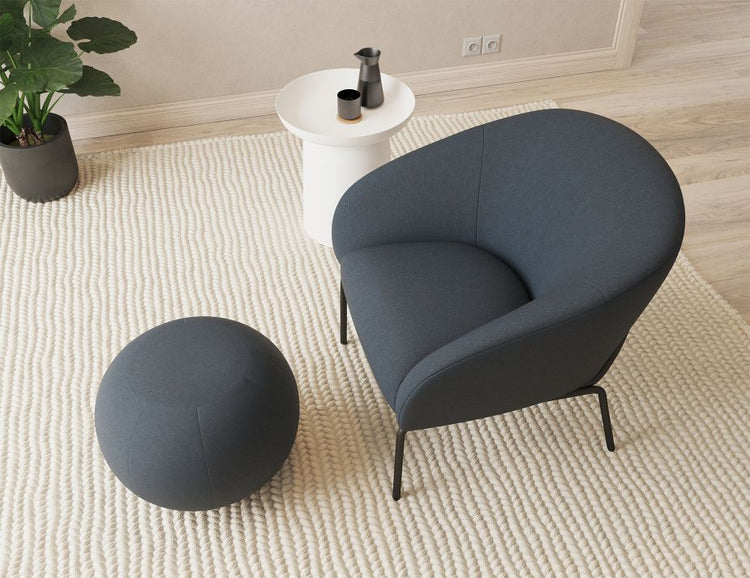 Solace Lounge Chair - Midnight Blue
