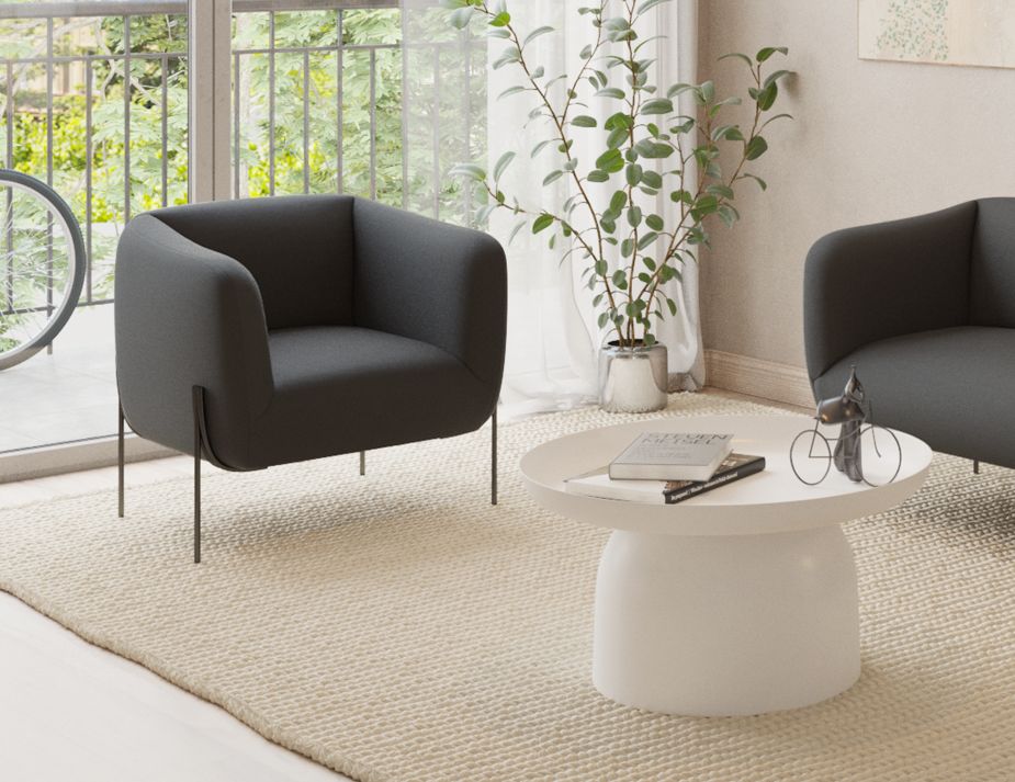 Belle Lounge Chair - Storm Grey