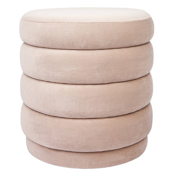 Demi Stool - Nude Velvet