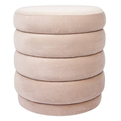 Demi Stool - Nude Velvet